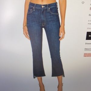 MOTHER Insider Crop Step Fray Size 27